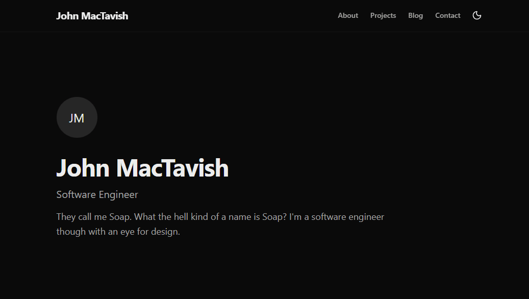 Minimal Portfolio Template